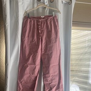 Brandy Melville Red Gingham Drawstring Lounge Pants